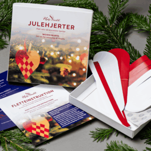 Julehjerter gaveæske flet-selv