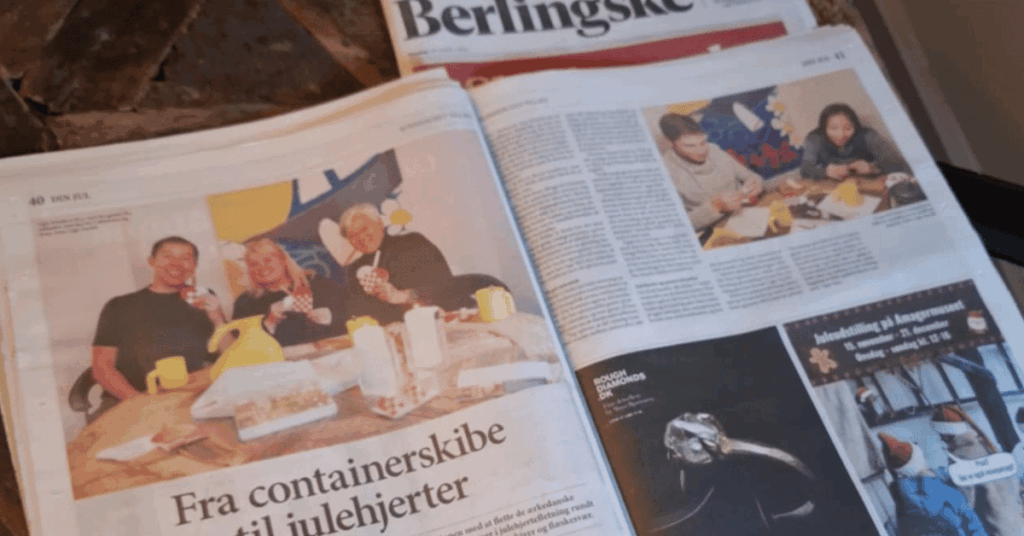 Berlingske juletillæg med Ugly Duckli Rikke V. Stoltz