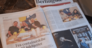 Berlingske juletillæg med Ugly Duckli Rikke V. Stoltz
